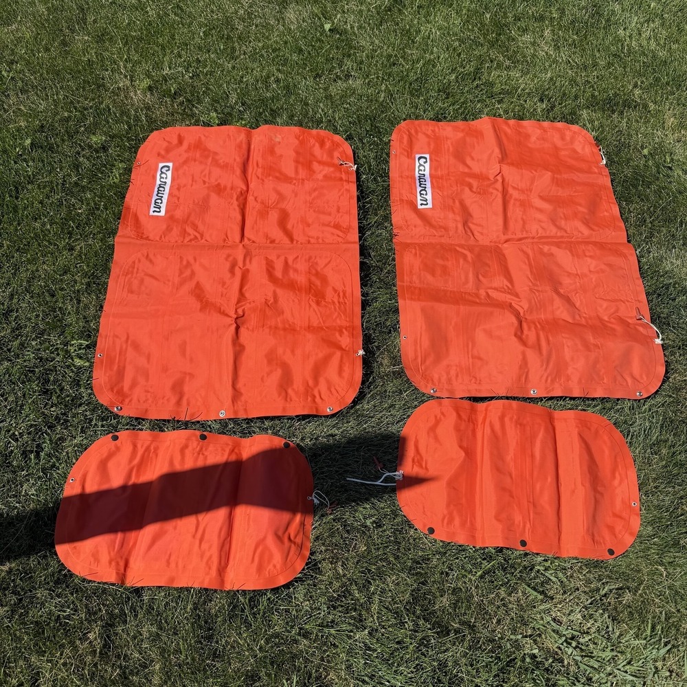 Caravan Canopy Weight Bags Set of 4 - Orange Heavy Duty Sandbag Anchors